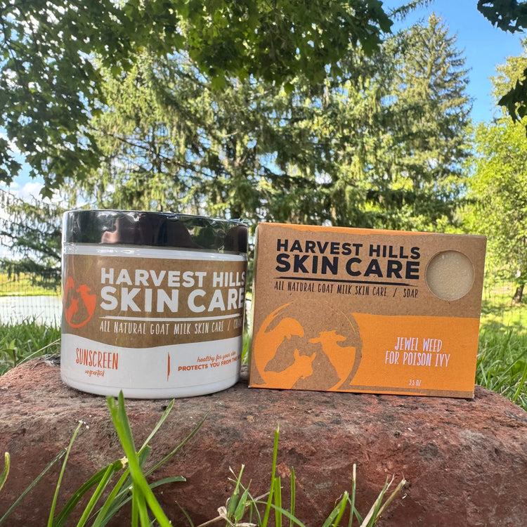 jewel weed soap for poison ivy, zinc oxide cream for itch releif