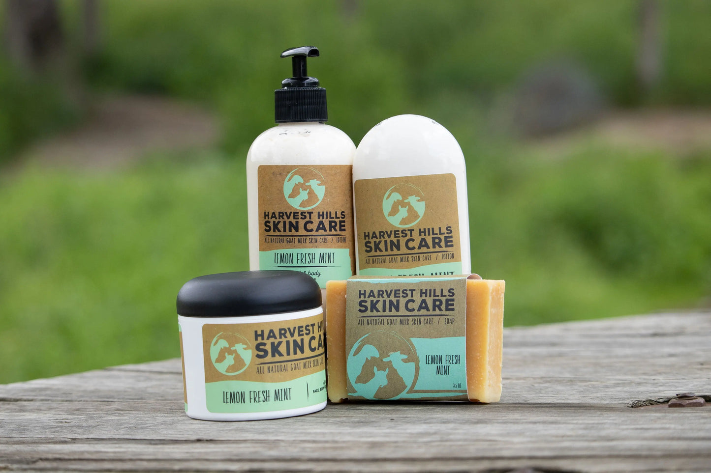 Lemon Fresh Mint Soap Harvest Hills Skin Care All Natural Goat Milk Skin Care