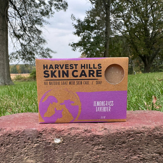 Lemongrass Lavender Soap Harvest Hills Skin Care All Natural Goat Milk Skin Care