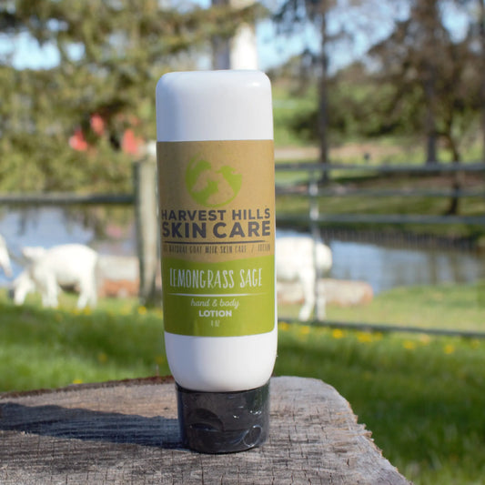 Lemongrass Sage Lotion Harvest Hills Skin Care - All Natural Goat Milk Skin Care, LLC
