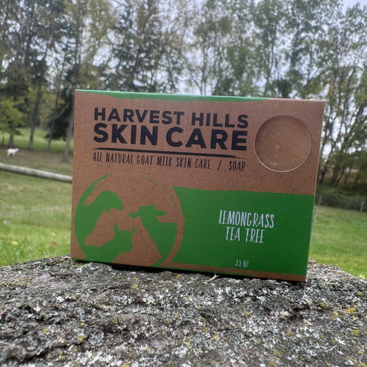 Lemongrass Tea Tree Goat Milk Soap Harvest Hills Skin Care All Natural Goat Milk Skin Care