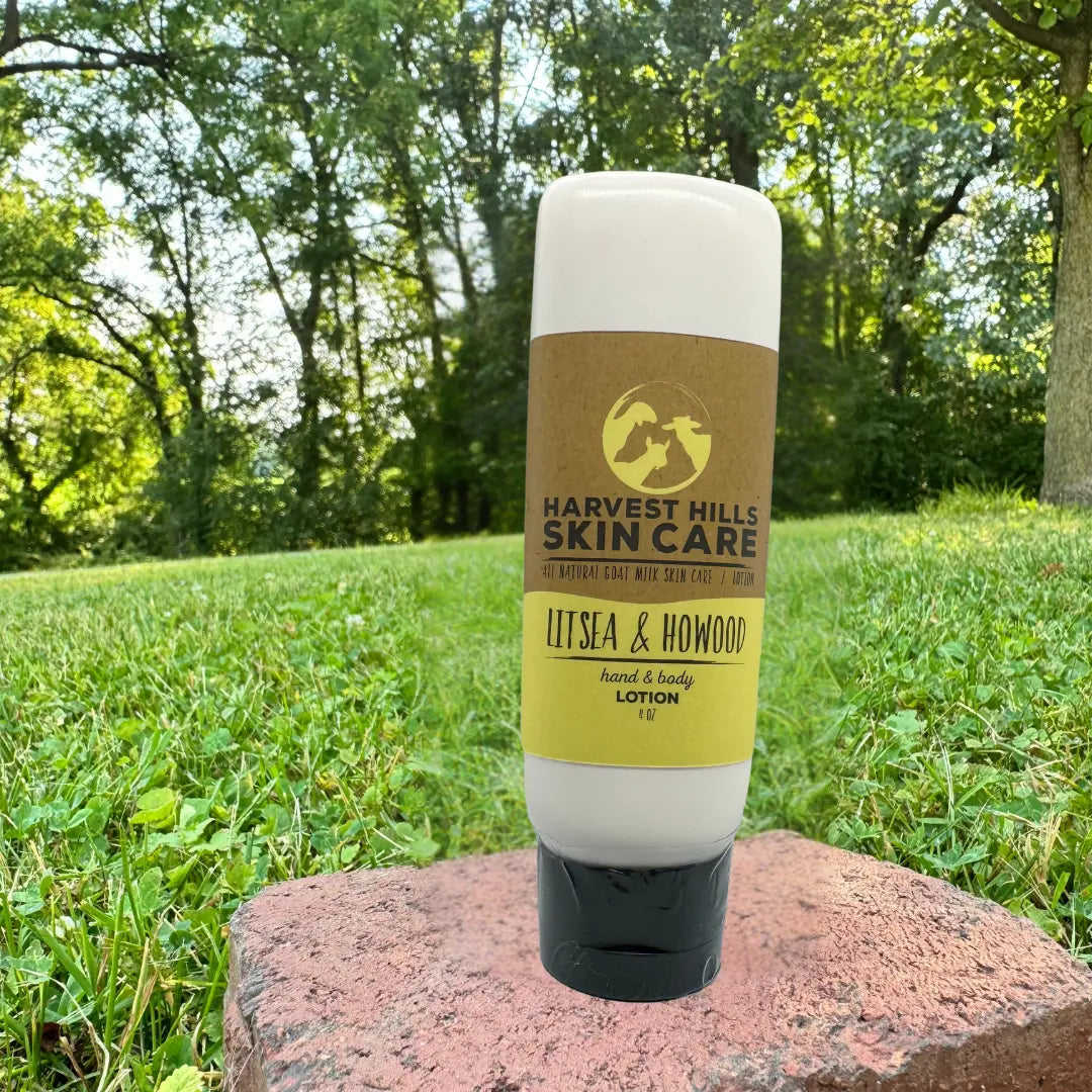 Litsea HoWood Goat Milk Lotion Harvest Hills Skin Care All Natural Goat Milk Skin Care