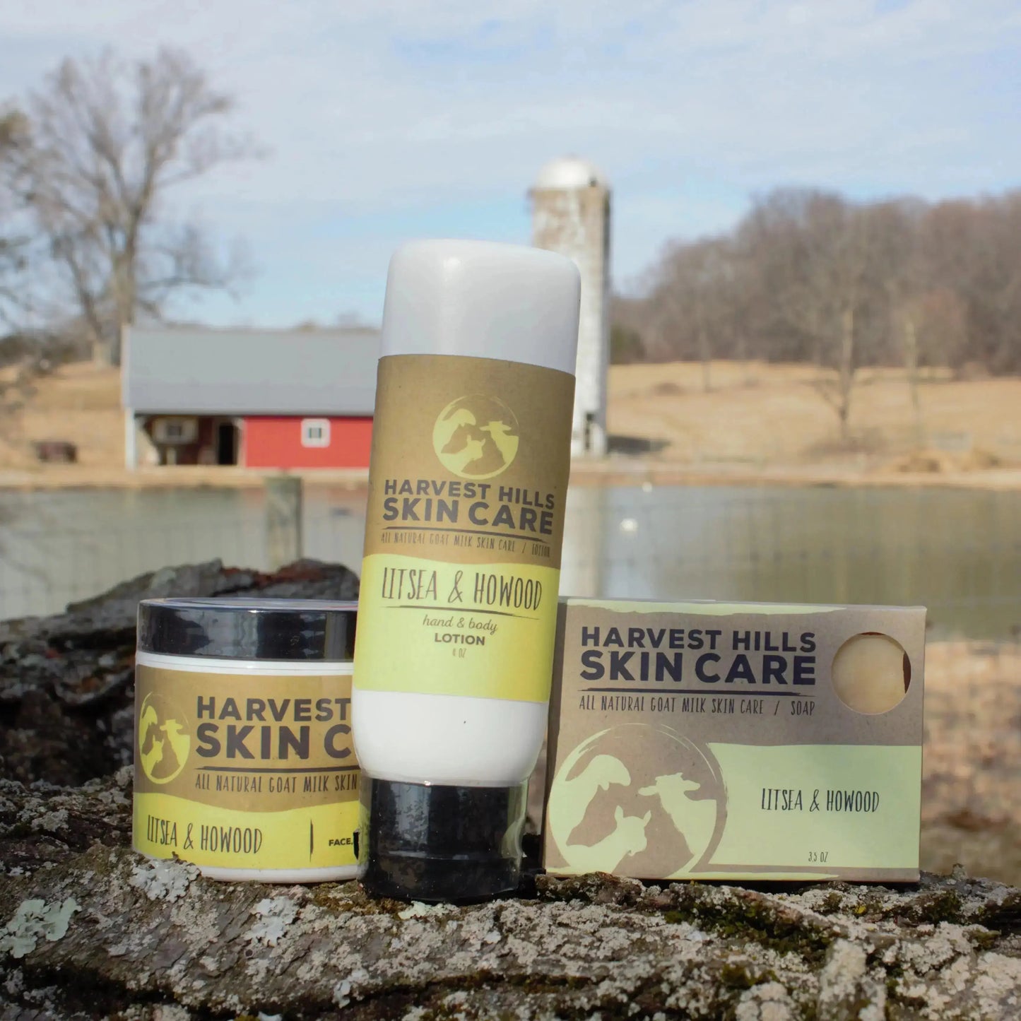 Litsea HoWood Goat Milk Lotion Harvest Hills Skin Care All Natural Goat Milk Skin Care