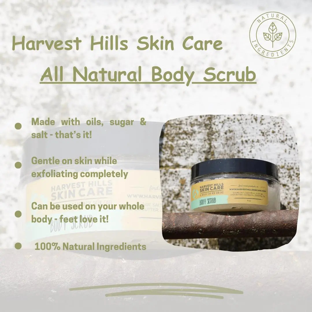 Body Scrubs - Sugar Scrub Harvest Hills Skin Care, LLC