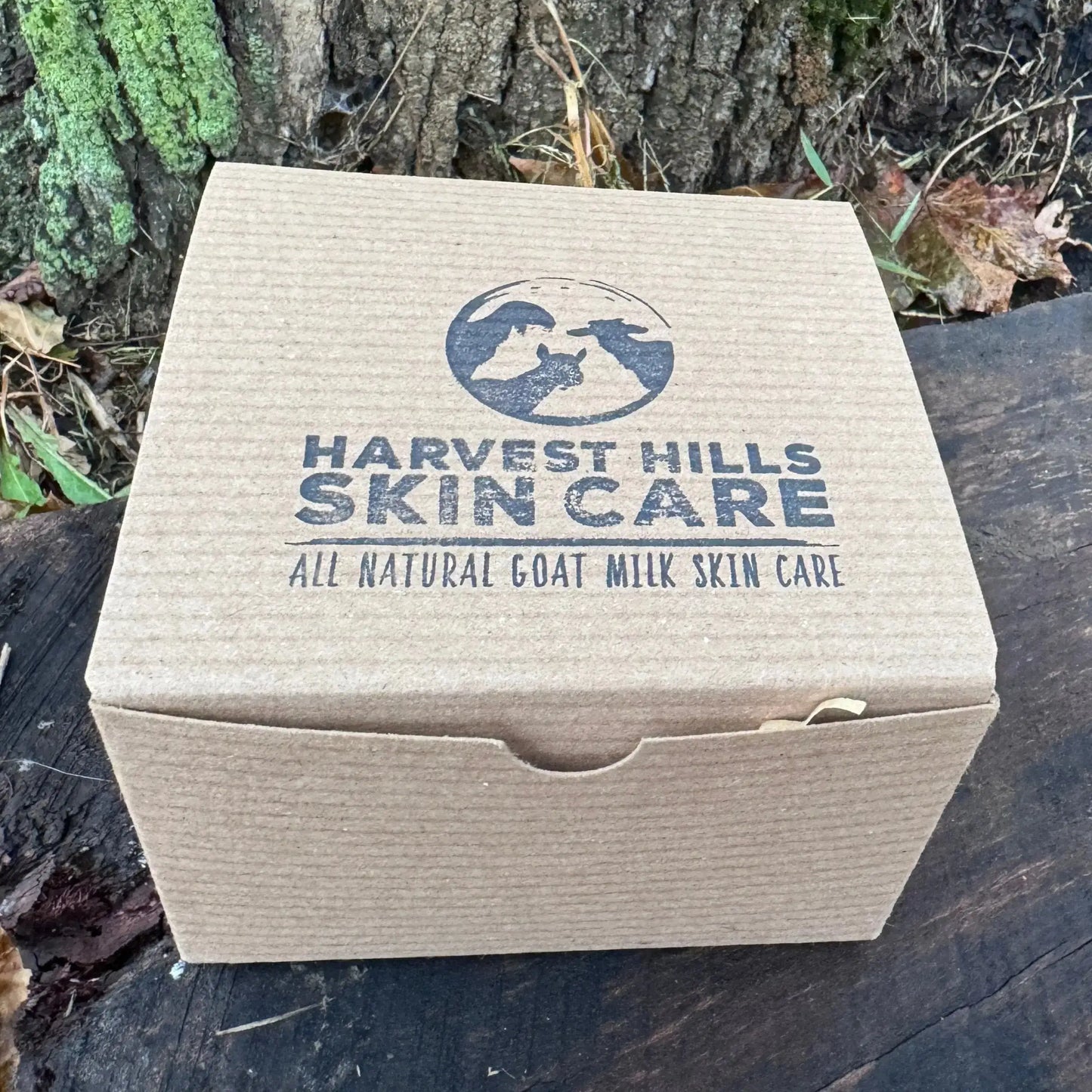 box for Goat milk soap, intensive moisturizer and soap net - All Natural Goat Milk Skin Care, LLC