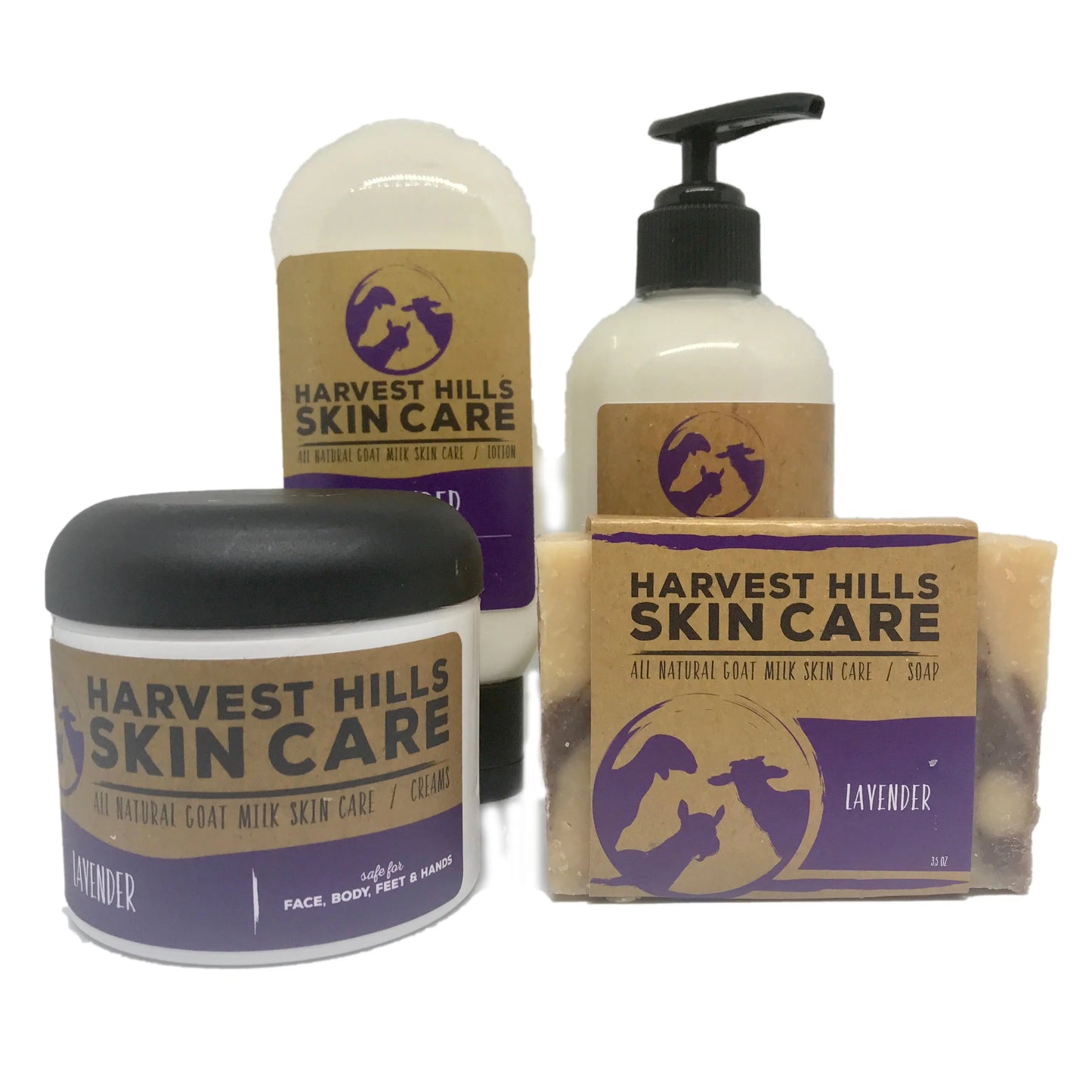 Lavender Intense Moisturizer - Refills available Harvest Hills Skin Care All Natural Goat Milk Skin Care