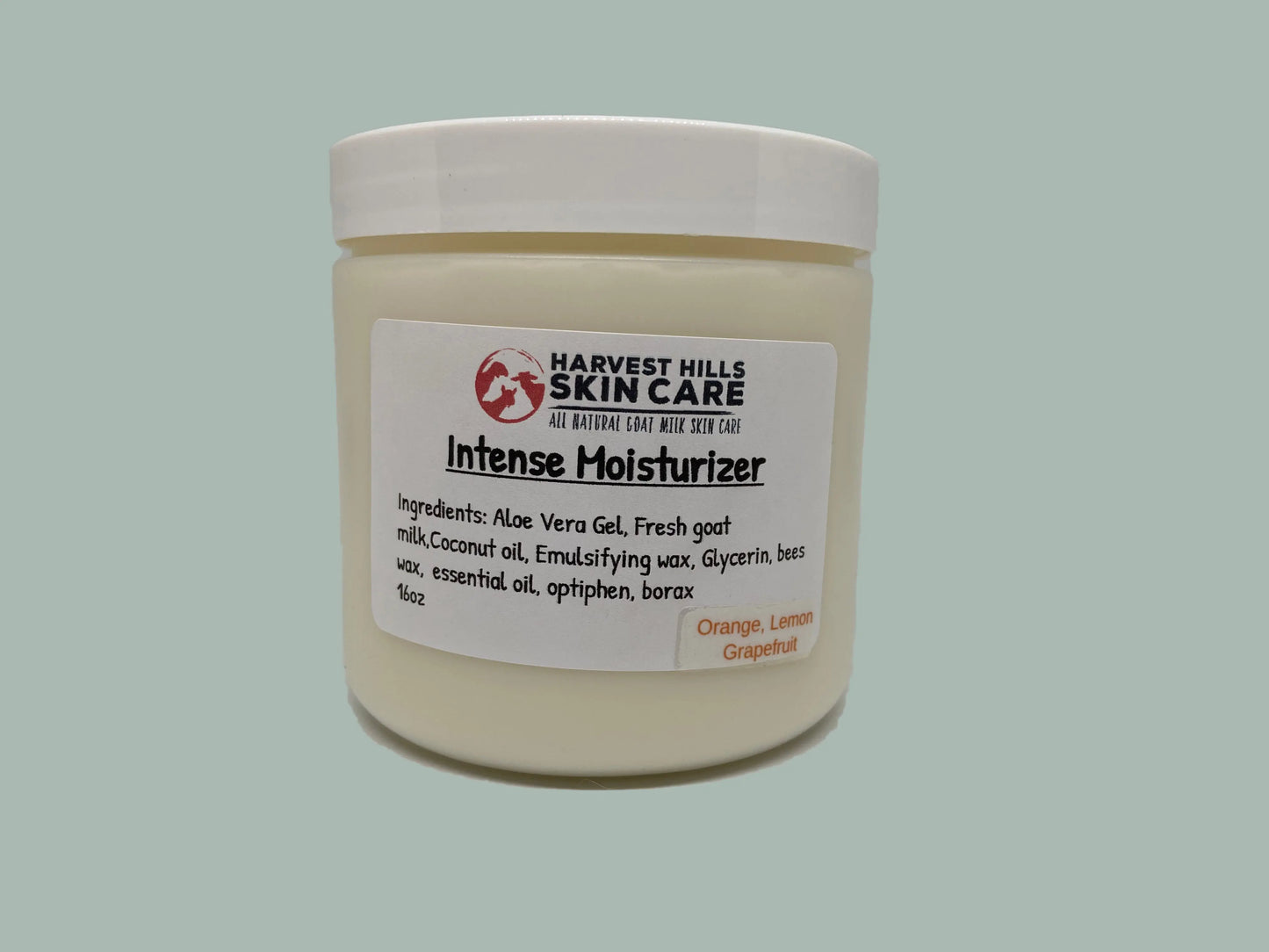 Orange, Lemon & Grapefruit Intense Moisturizer - Refills available Harvest Hills Skin Care All Natural Goat Milk Skin Care