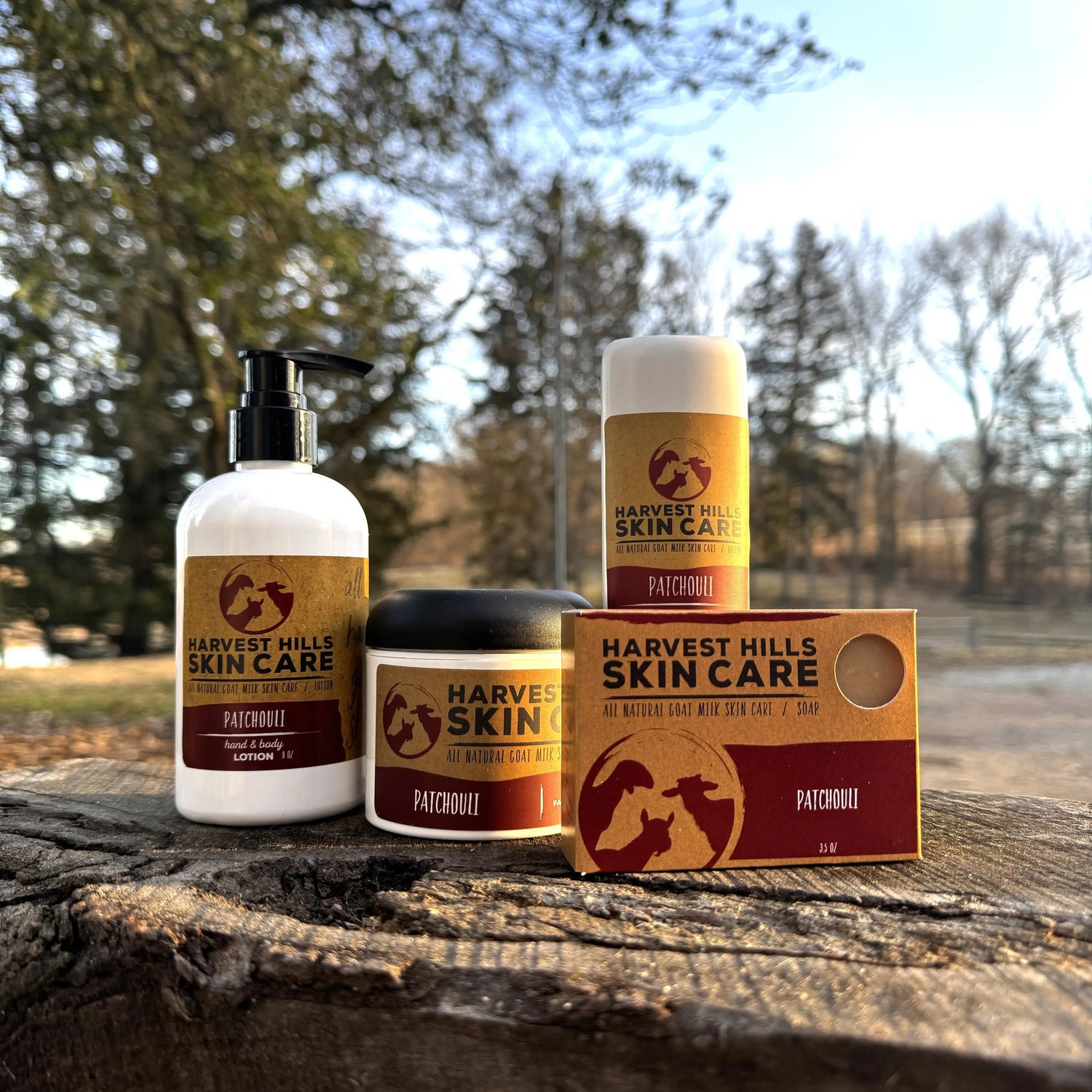 Patchouli Goat Milk Skin Care Products