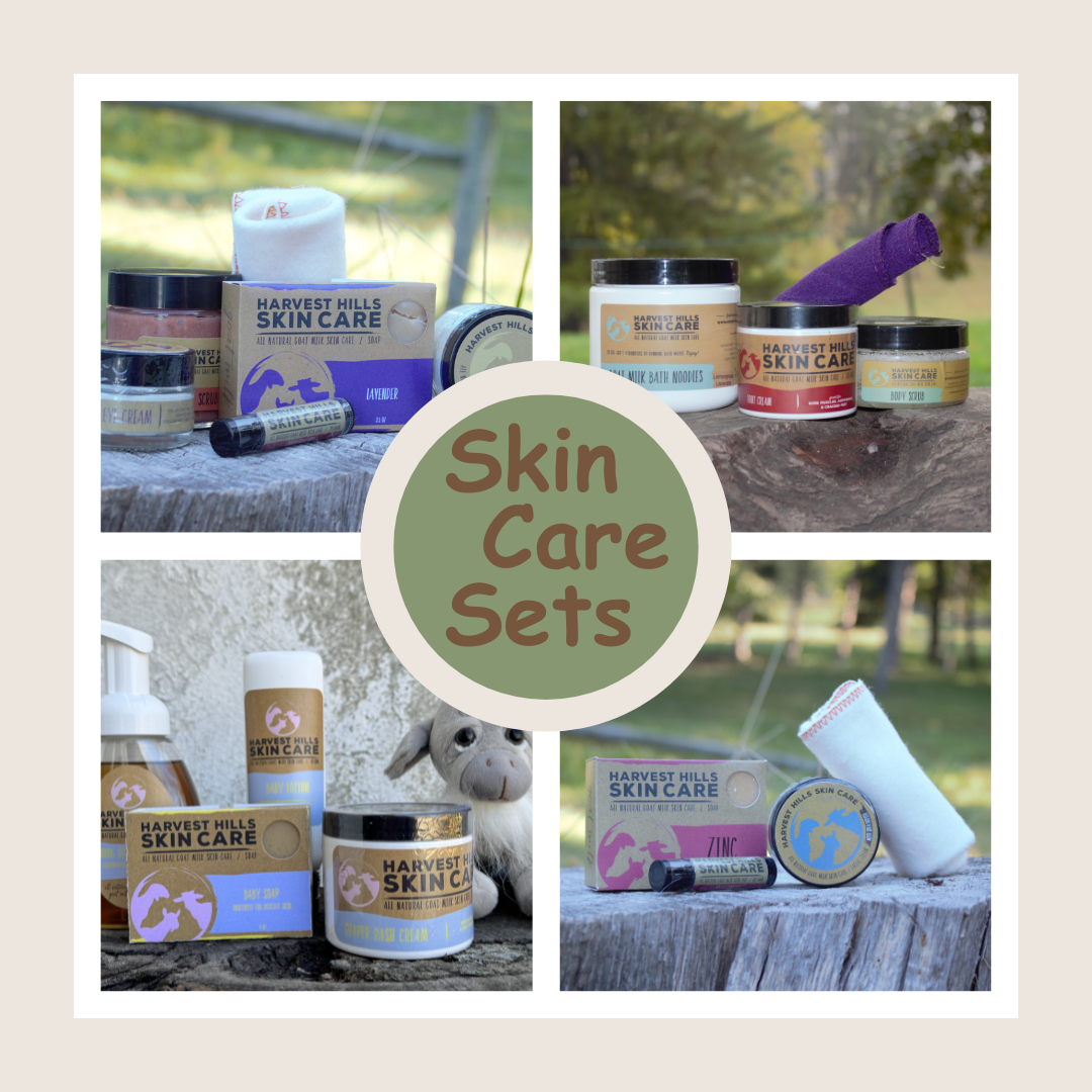 Skin care sets - collection of goat milk skin care sets