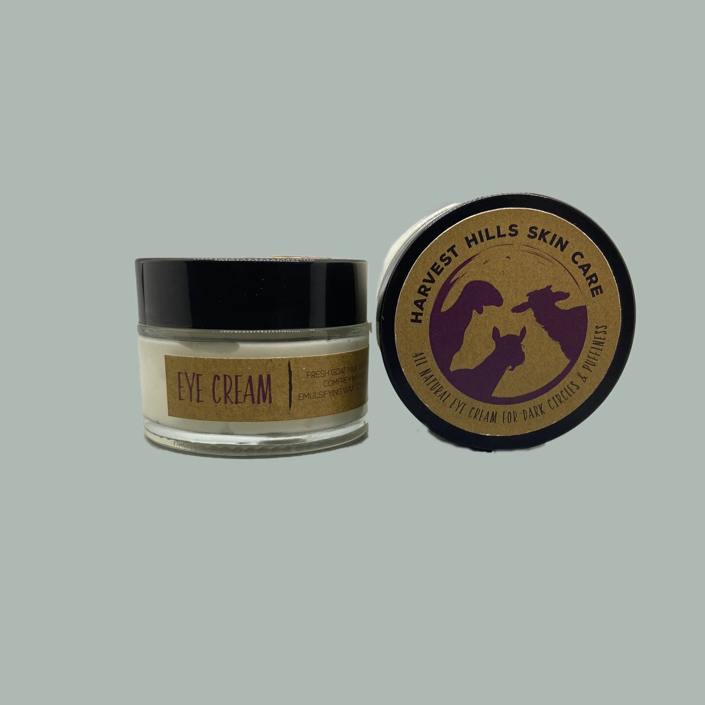 Eye Cream for dark circles and puffiness Harvest Hills Skin Care - All Natural Goat Milk Skin Care, LLC