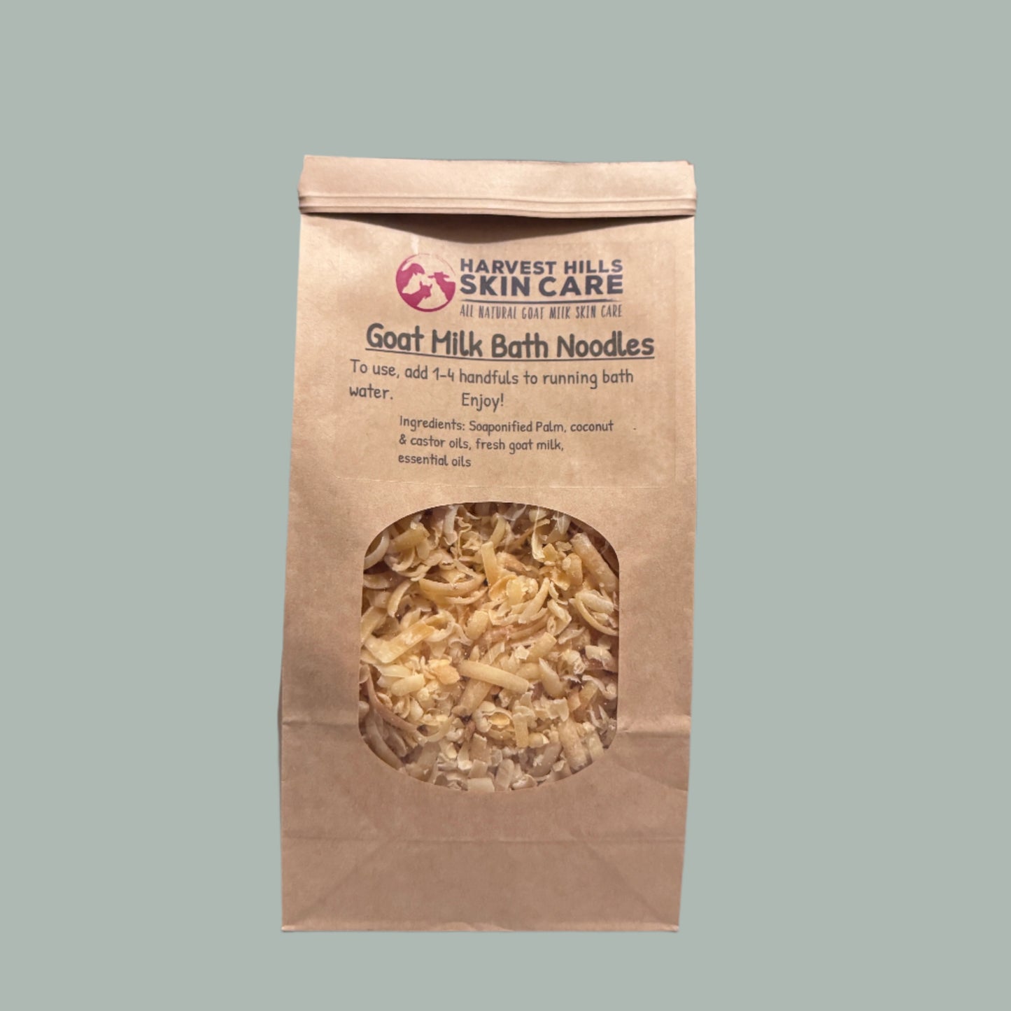 goat milk bath noodle, Harvest Hills Skin Care