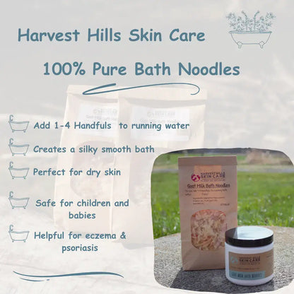 Goat Milk Bath Noodles Harvest Hills Skin Care - All Natural Goat Milk Skin Care, LLC