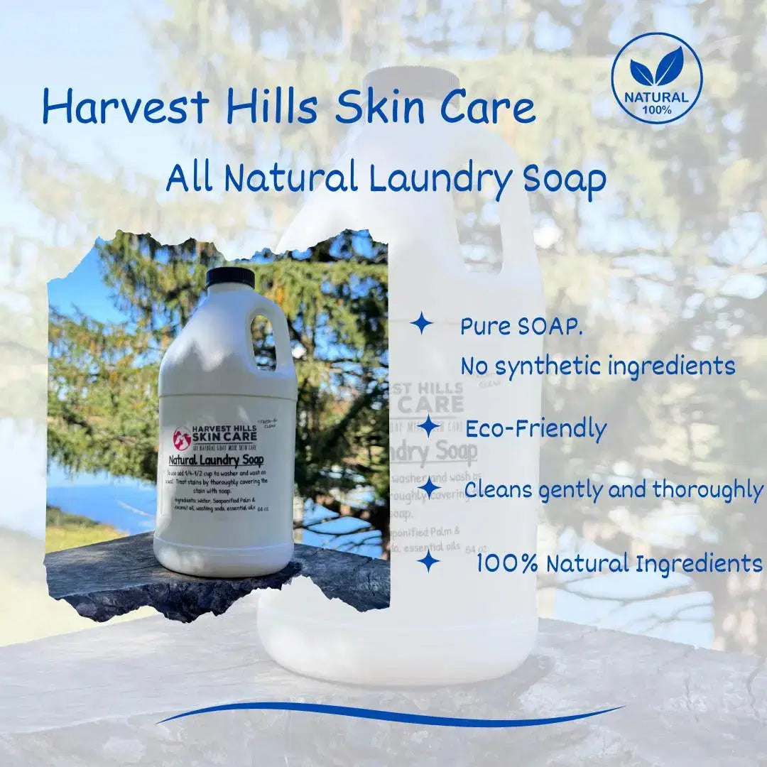 Laundry Soap - Natural, Pure and Gentle Harvest Hills Skin Care, LLC