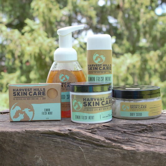 Lemon Fresh Mint Soap Harvest Hills Skin Care All Natural Goat Milk Skin Care