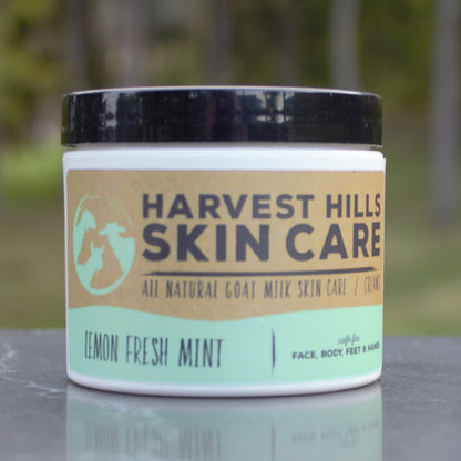 one jar of Harvest Hills goat milk moisturizer.  Lemon Fresh Mint