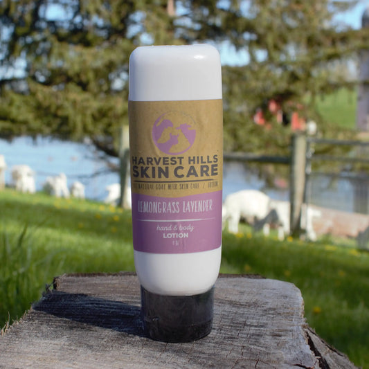 Lemongrass Lavender Lotion Harvest Hills Skin Care All Natural Goat Milk Skin Care