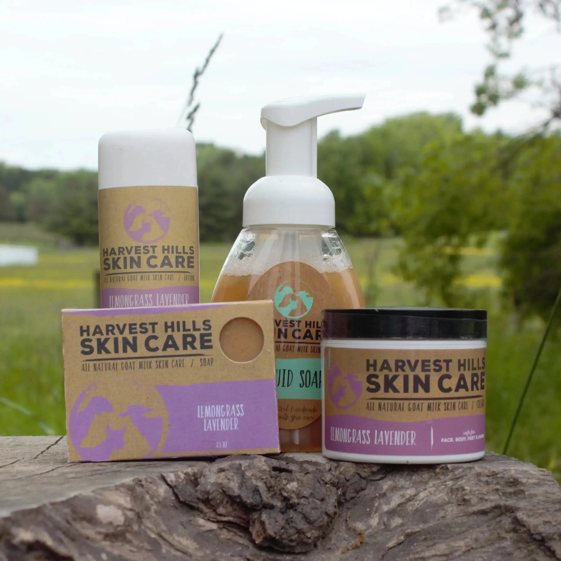 Lemongrass Lavender Lotion Harvest Hills Skin Care All Natural Goat Milk Skin Care