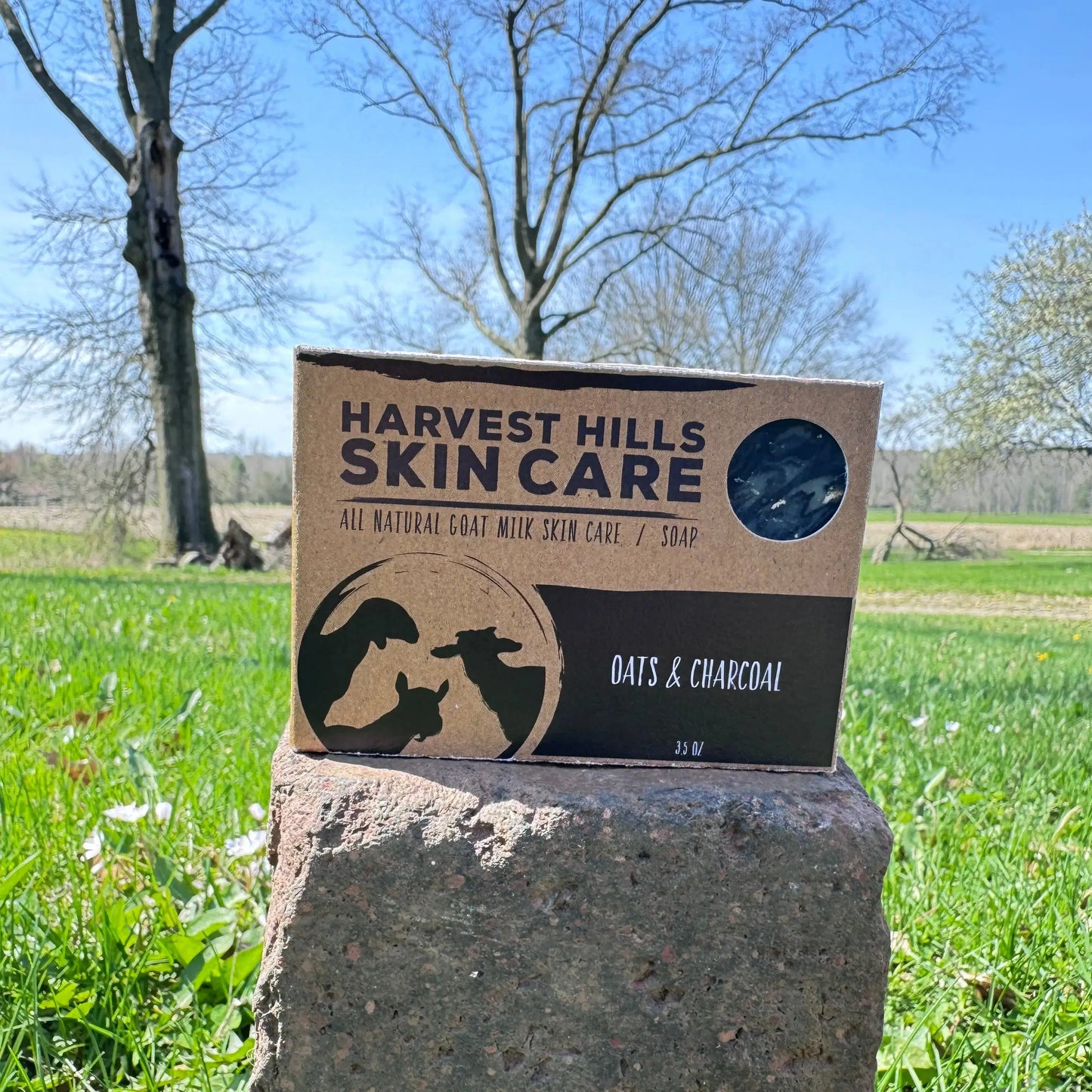 Oats & Charcoal Soap Harvest Hills Skin Care - All Natural Goat Milk Skin Care, LLC