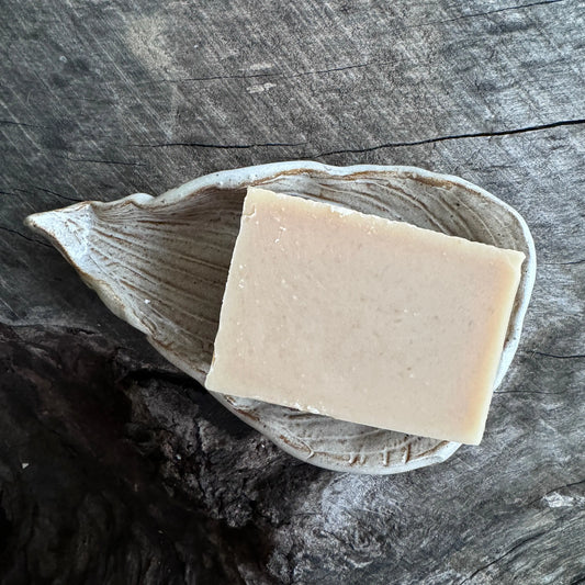 Soap & Soap Dish by Linn J Pottery - Harvest Hills Goat Milk Skin Care