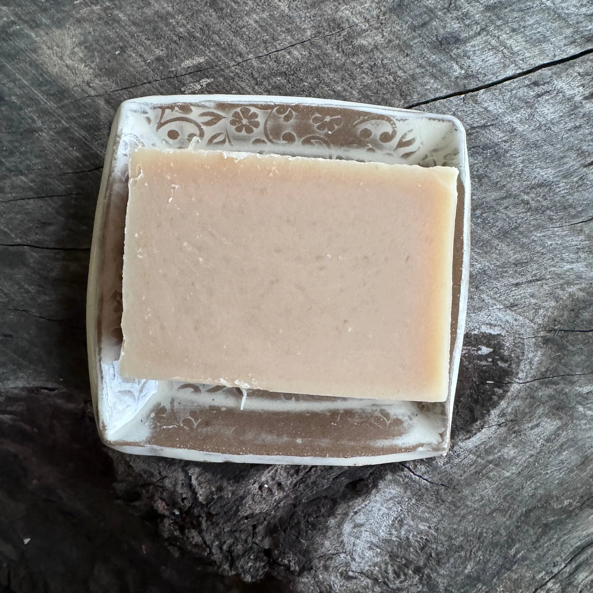 Soap & Soap Dish by Linn J Pottery - Harvest Hills Goat Milk Skin Care