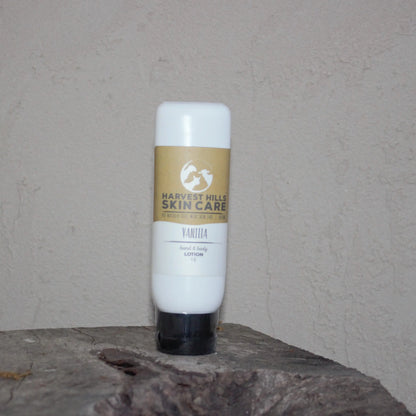 Vanilla Lotion for Hand & Body Harvest Hills Skin Care All Natural Goat Milk Skin Care