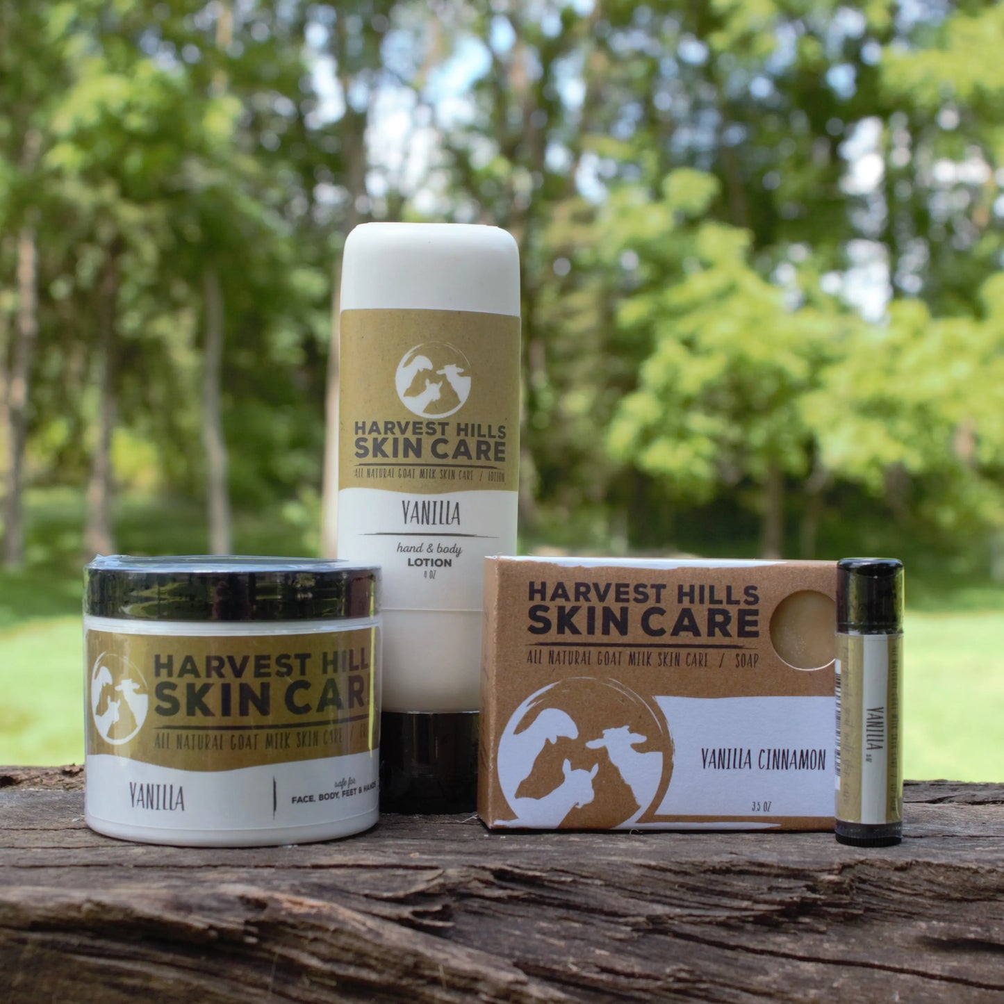 Vanilla Lotion for Hand & Body Harvest Hills Skin Care All Natural Goat Milk Skin Care