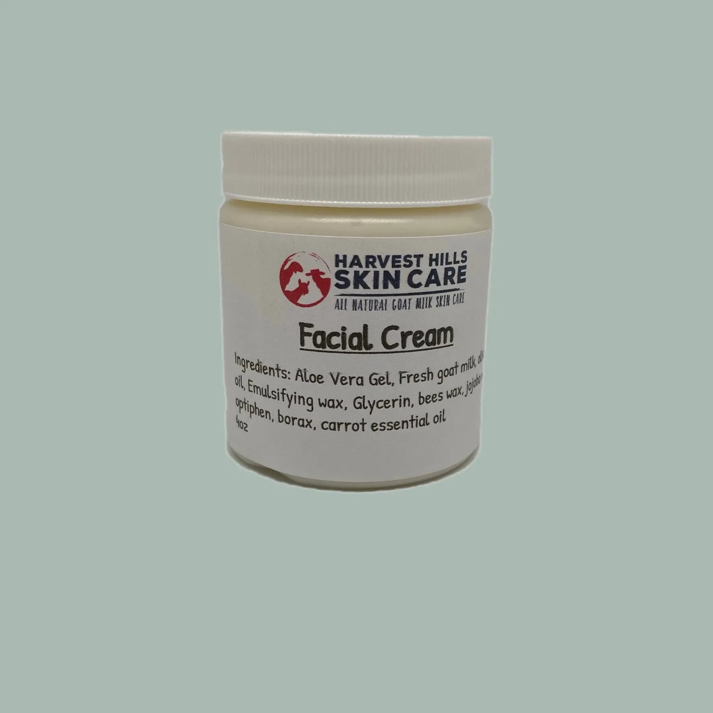 Facial Cream - Unscented Harvest Hills Skin Care All Natural Goat Milk Skin Care