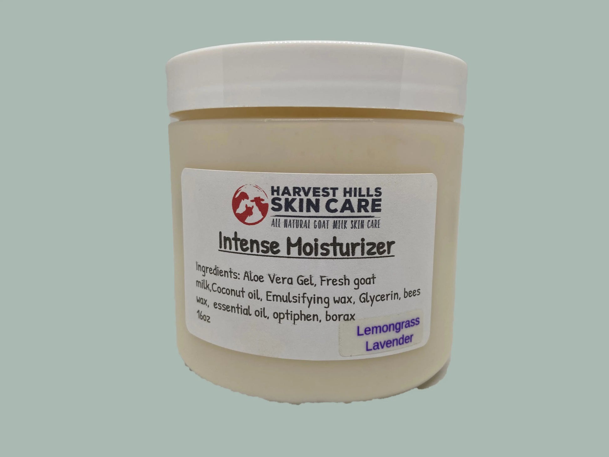Lemongrass Lavender Intense Moisturizer - Refill available Harvest Hills Skin Care All Natural Goat Milk Skin Care