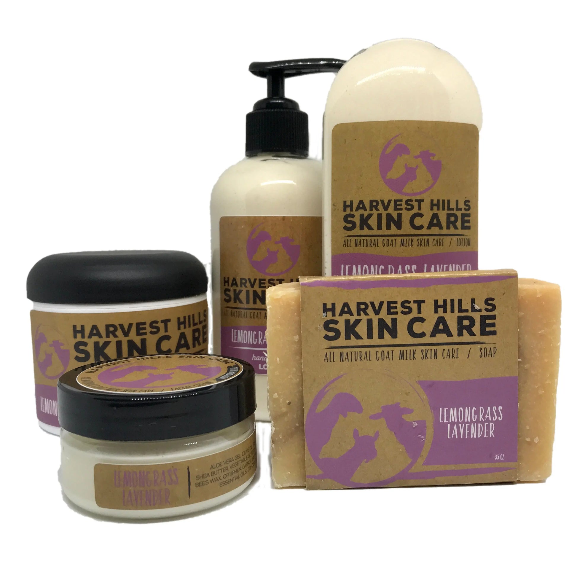 Lemongrass Lavender Soap Harvest Hills Skin Care All Natural Goat Milk Skin Care